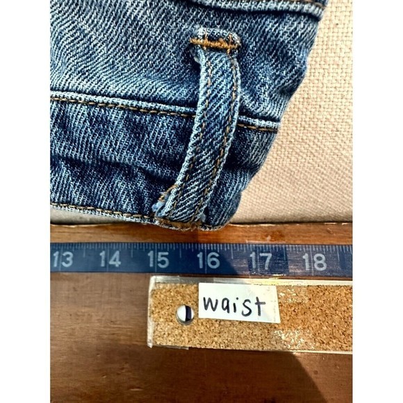 Vanilla Star Distressed Button Fly 90s Boyfriend Jeans Women's Size 15 Blue - Picture 14 of 16